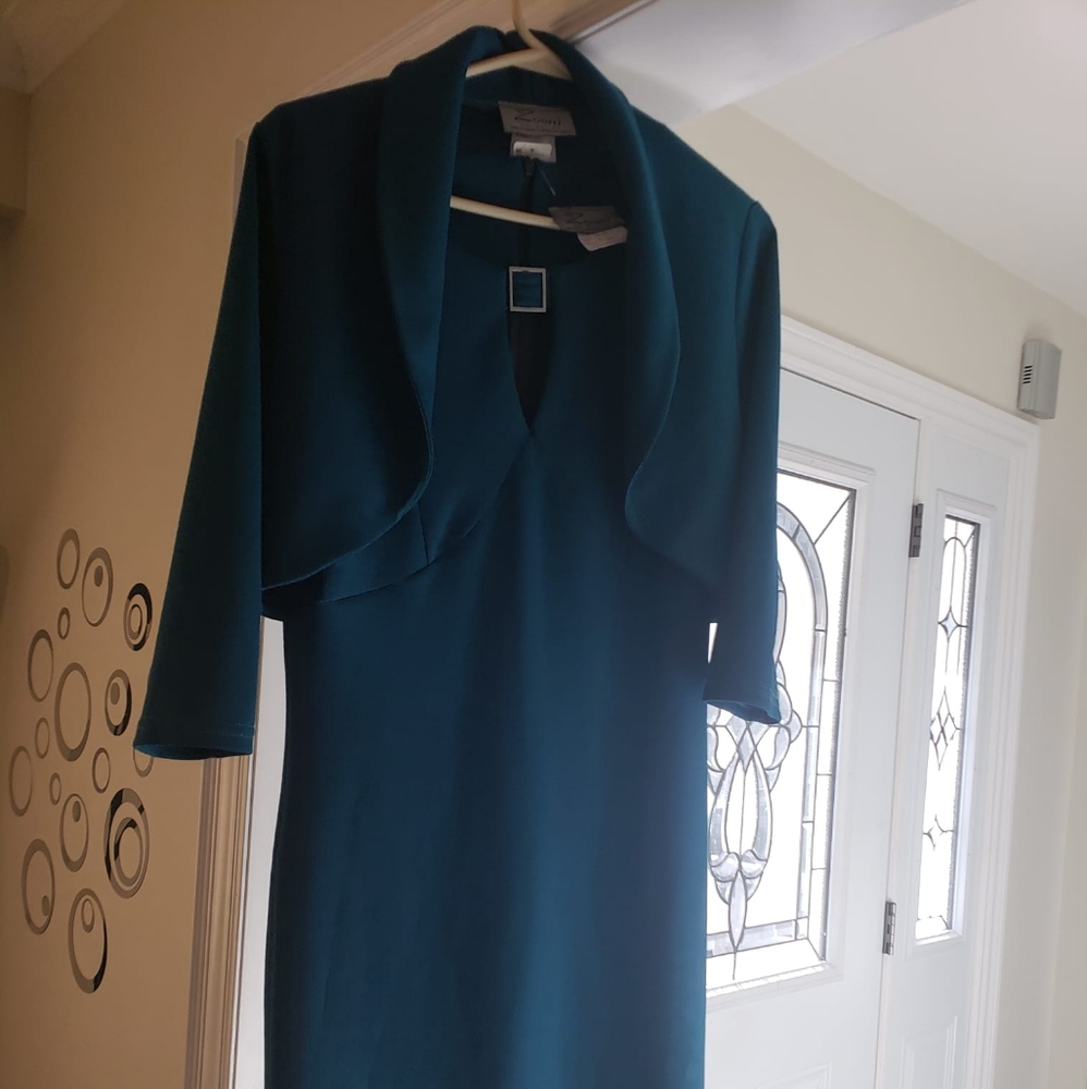 Midi dress with shrug